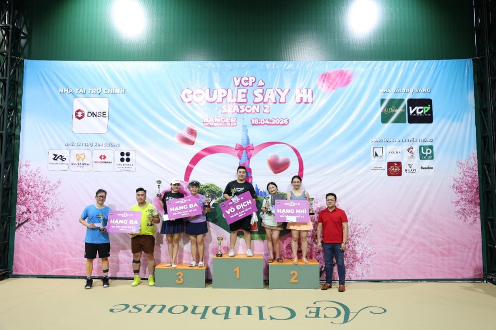 Giải đấu PICKLEBALL COUPLE SAYHI – MÙA 2: Khép lại mùa giải bùng nổ – Lan tỏa tinh thần thể thao và gắn kết cộng đồng - Ảnh 6.