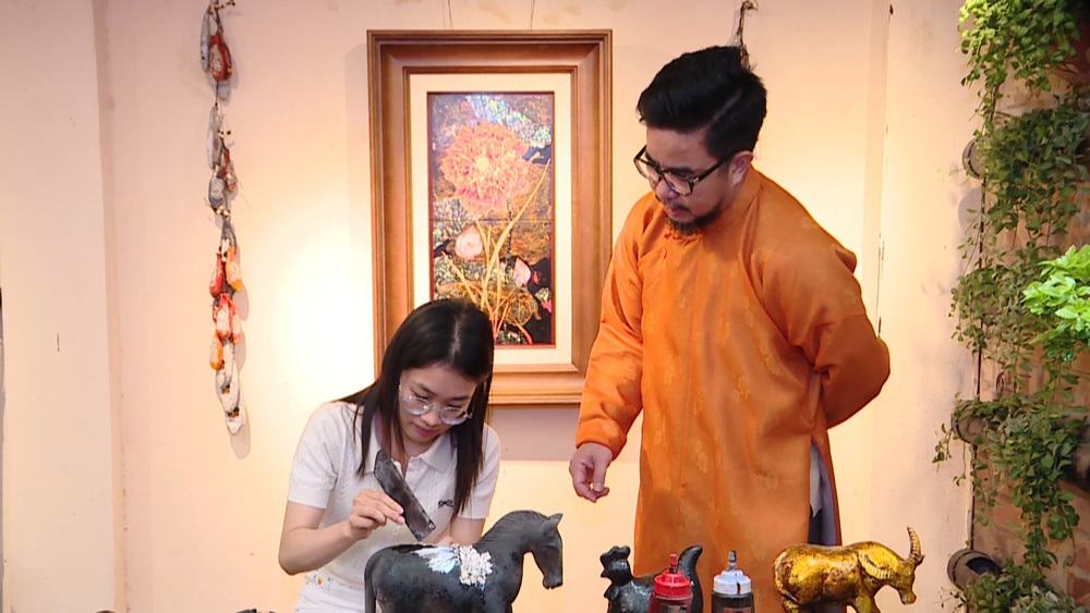 Kể câu chuyện sáng tạo từ nghệ thuật sơn mài - Ảnh 4.