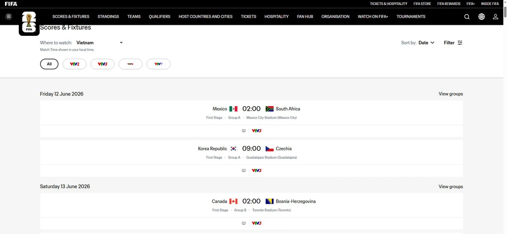 Rộ th&ocirc;ng tin FIFA th&ocirc;ng b&aacute;o nh&agrave; đ&agrave;i của Việt Nam ph&aacute;t s&oacute;ng c&aacute;c trận ở World Cup 2026 - Ảnh 1.