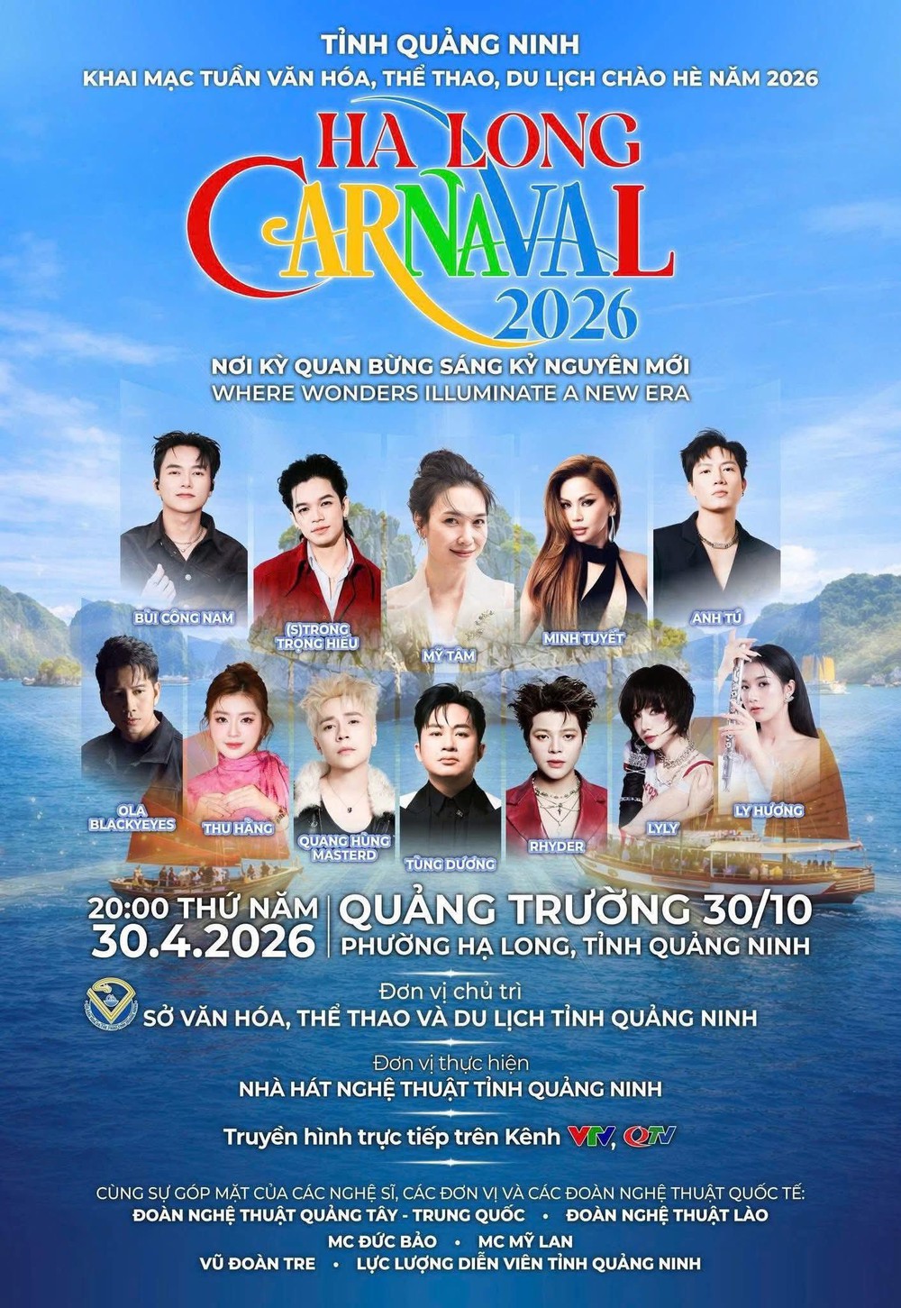 TRỰC TIẾP khai mạc Carnaval Hạ Long 2026 tối nay: Đại tiệc âm nhạc, lễ hội đường phố bùng nổ - Ảnh 2.