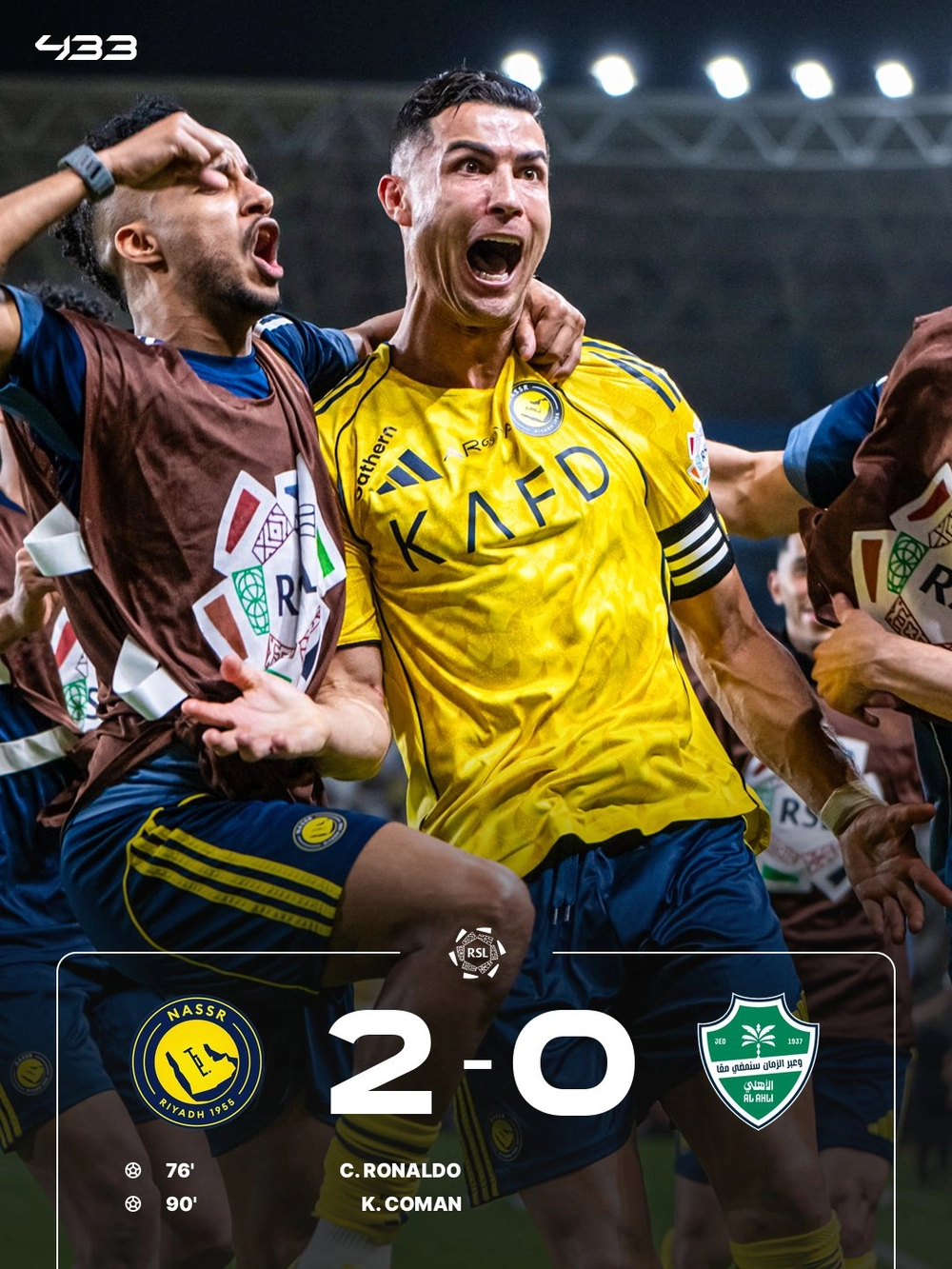 Ronaldo ghi bàn giúp Al Nassr thắng 20 trận liên tiếp, áp sát chức vô địch - Ảnh 2.
