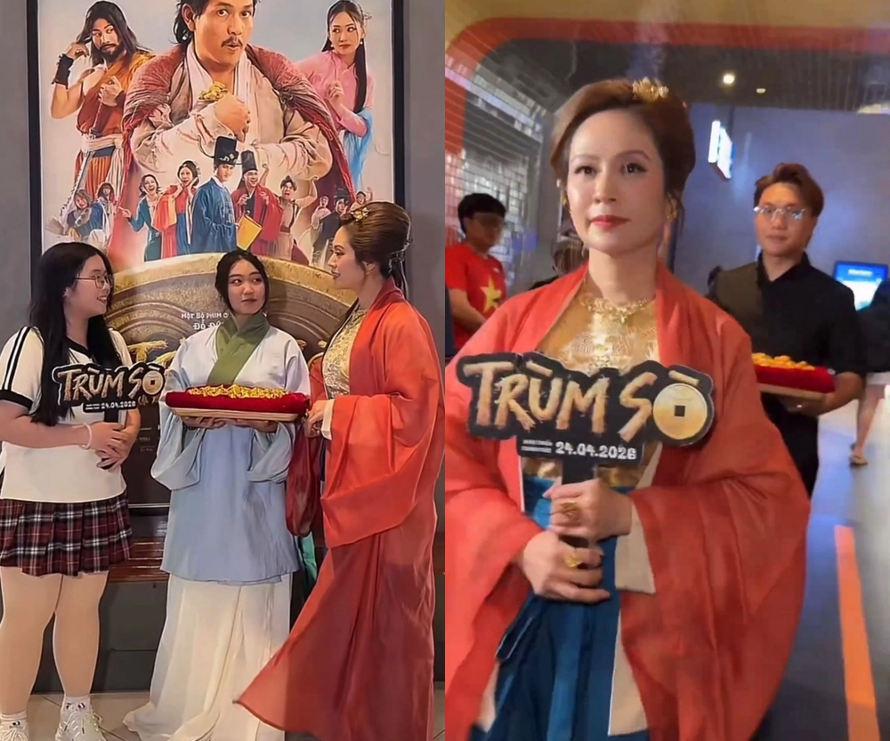 Thanh Thúy mang tạo hình cổ trang đi cinetour, trò chuyện với từng khán giả - Ảnh 2.