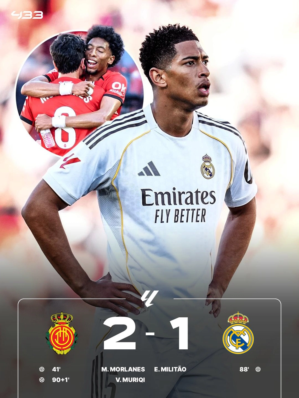 Vinicius và Mbappe tịt ngòi, Real Madrid thua đội đang đua trụ hạng - Ảnh 1.