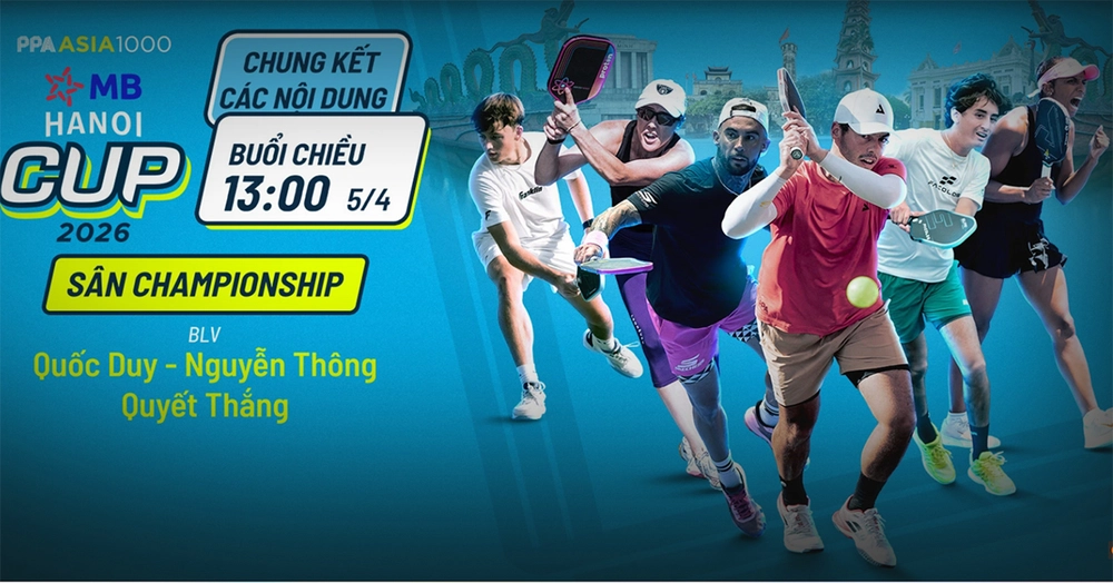 Link xem trực tiếp pickleball MB Hanoi Cup 2026 hôm nay 5/4 - Ảnh 2.