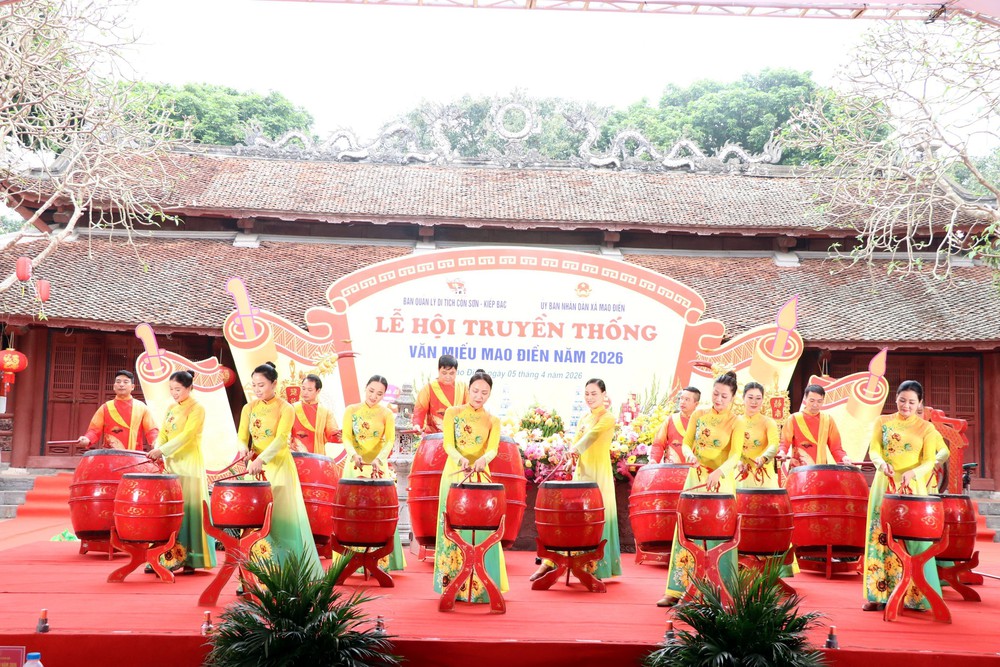 Lễ hội Văn Miếu Mao Điền tôn vinh đạo học của dân tộc - Ảnh 1.