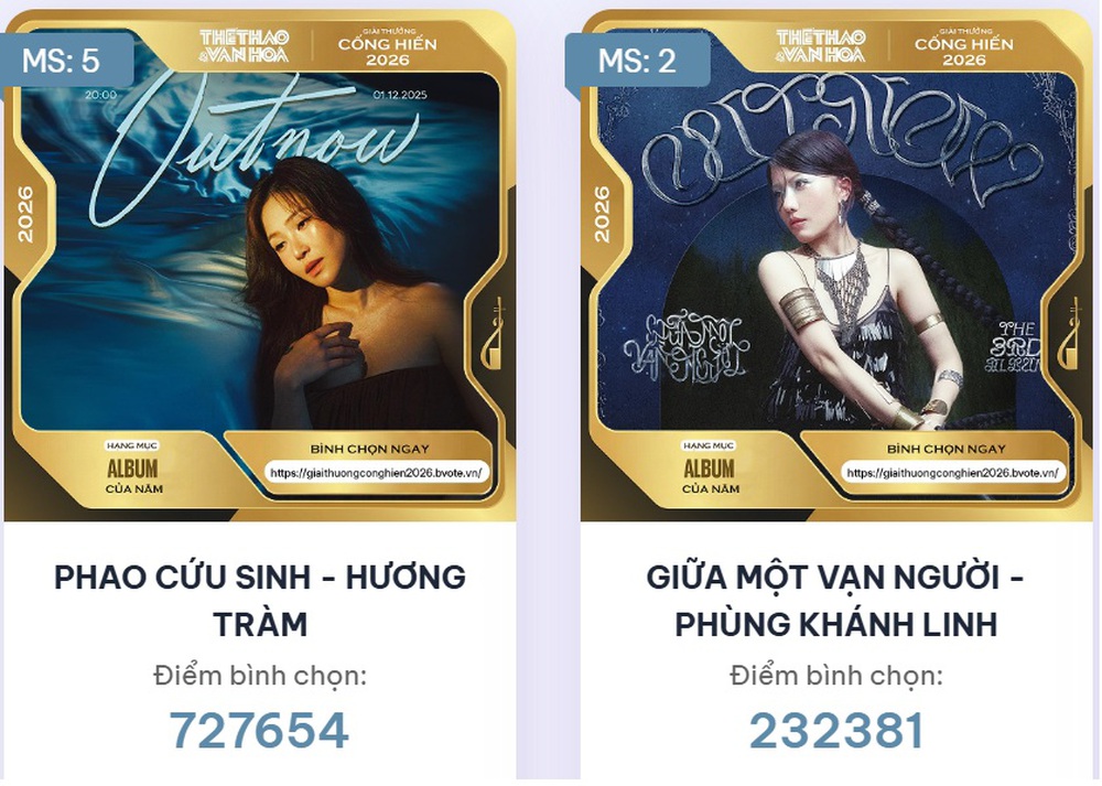 Đóng bình chọn Cống hiến 2026: Cuộc đua không dành cho người dẫn đầu sớm - Ảnh 3. Đóng bình chọn Cống hiến 2026: Cuộc đua không dành cho người dẫn đầu sớm - Ảnh 3.