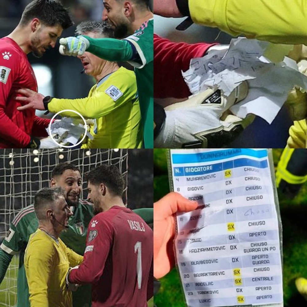 Thủ môn Bosnia bị Donnarumma xé giấy ghi chú đá 11m nhưng vẫn có bản sao, tiết lộ khoảnh khắc khó tin trên sân - Ảnh 1.