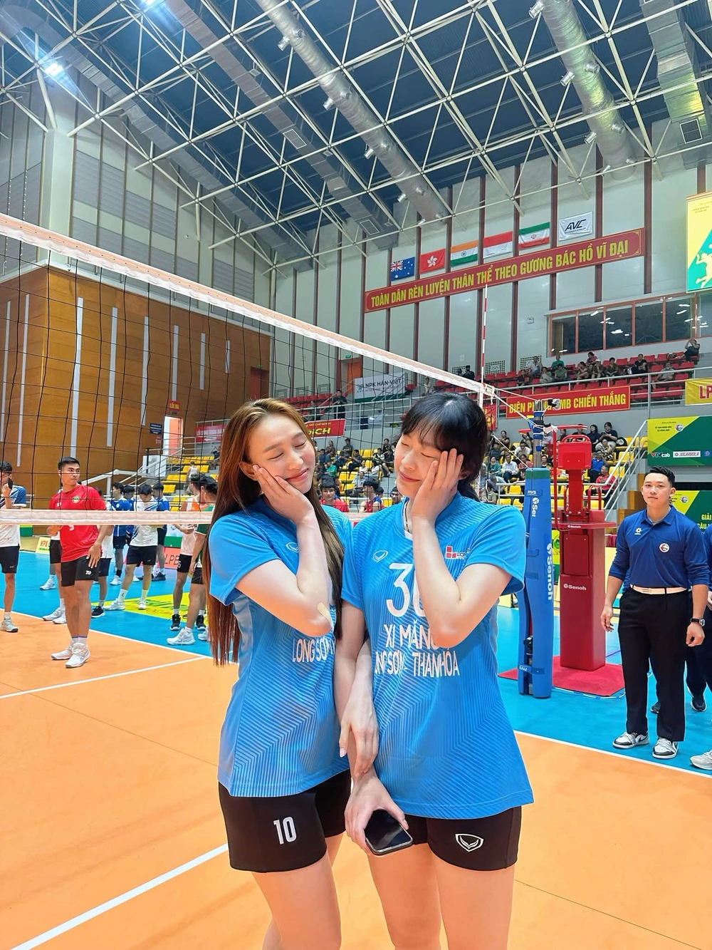 Hoàng Thị Thảo và Cai Xiaoqing tại giải VĐQG 2026