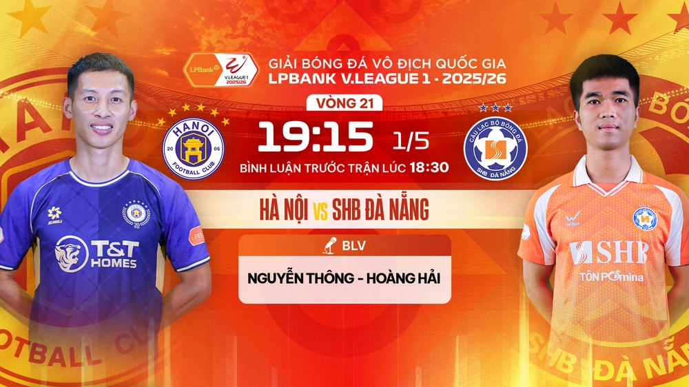 Link xem trực tiếp bóng đá Hà Nội FC vs SHB Đà Nẵng 19h15 hôm nay, V-League vòng 20 - Ảnh 2.