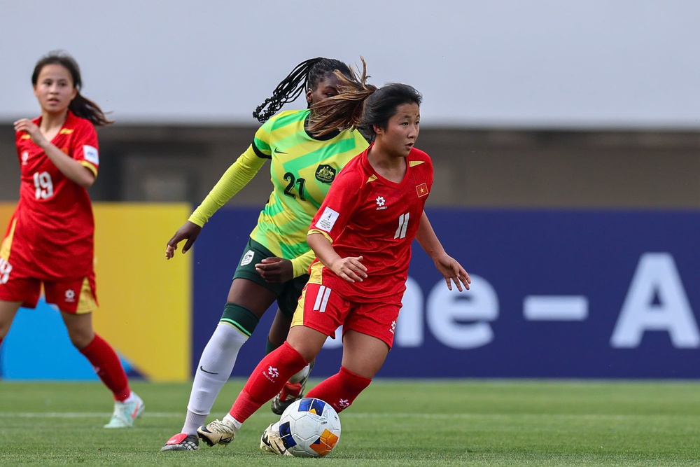 Vòng tứ kết U17 nữ châu Á 2026, U17 Việt Nam 0-2 U17 Australia: Không có bất ngờ - Ảnh 1. Vòng tứ kết U17 nữ châu Á 2026, U17 Việt Nam 0-2 U17 Australia: Không có bất ngờ - Ảnh 1.