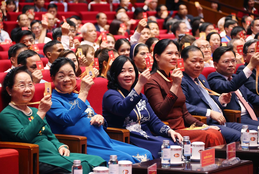 Đại hội MTTQ Việt Nam lần thứ XI hoàn thành ngày làm việc đầu tiên - Ảnh 3.