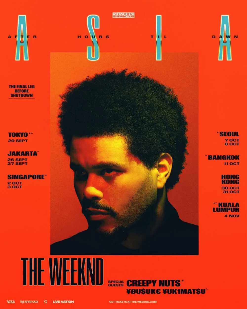 Creepy Nuts và The Weeknd: Tour diễn giao thoa văn hóa hiếm thấy của năm 2026 - Ảnh 1. Creepy Nuts và The Weeknd: Tour diễn giao thoa văn hóa hiếm thấy của năm 2026 - Ảnh 1.