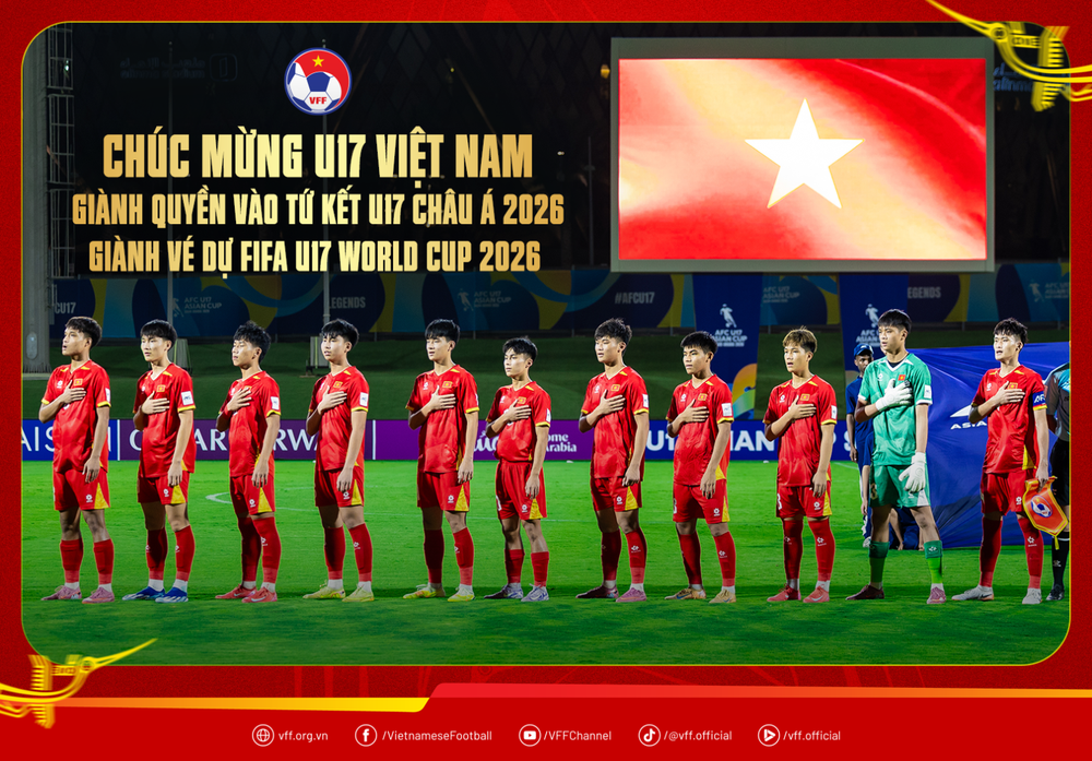 Sau thất bại nặng nề 1-4 trước U17 Hàn Quốc, có lẽ không nhiều người tin rằng U17 Việt Nam sẽ đứng dậy theo cách mạnh mẽ đến như vậy. Nhưng chúng ta đã làm được, thậm chí làm xuất sắc. Ảnh: VFF Sau thất bại nặng nề 1-4 trước U17 Hàn Quốc, có lẽ không nhiều người tin rằng U17 Việt Nam sẽ đứng dậy theo cách mạnh mẽ đến như vậy. Nhưng chúng ta đã làm được, thậm chí làm xuất sắc. Ảnh: VFF
