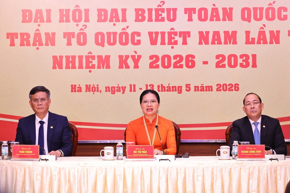 Họp báo công bố kết quả Đại hội đại biểu Mặt trận Tổ quốc Việt Nam lần thứ XI - Ảnh 1.