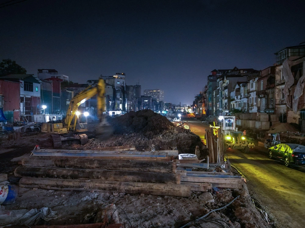 Hà Nội đẩy nhanh tiến độ dự án đường Vành đai 1 Hoàng Cầu – Voi Phục - Ảnh 12.