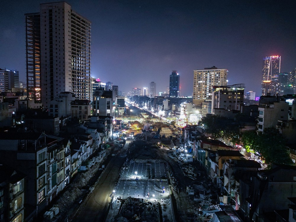Hà Nội đẩy nhanh tiến độ dự án đường Vành đai 1 Hoàng Cầu – Voi Phục - Ảnh 13.