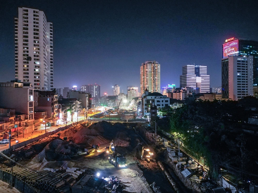 Hà Nội đẩy nhanh tiến độ dự án đường Vành đai 1 Hoàng Cầu – Voi Phục - Ảnh 11.