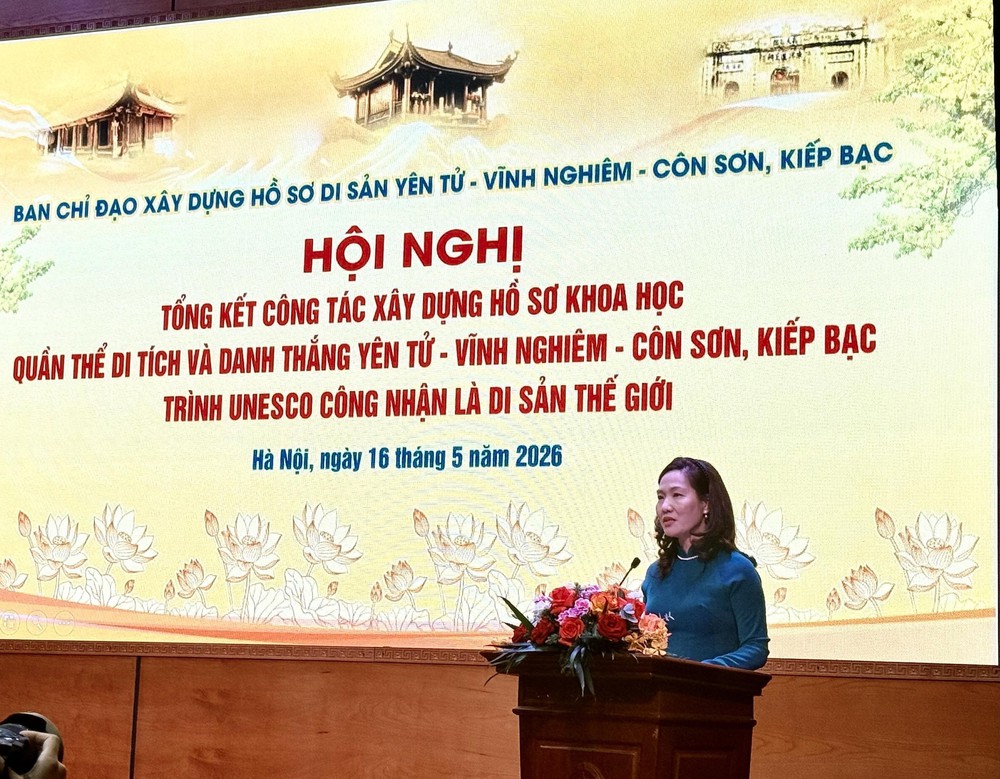 Hội nghị Tổng kết hành trình đưa Yên Tử - Vĩnh Nghiêm - Côn Sơn, Kiếp Bạc thành Di sản Thế giới - Ảnh 3.