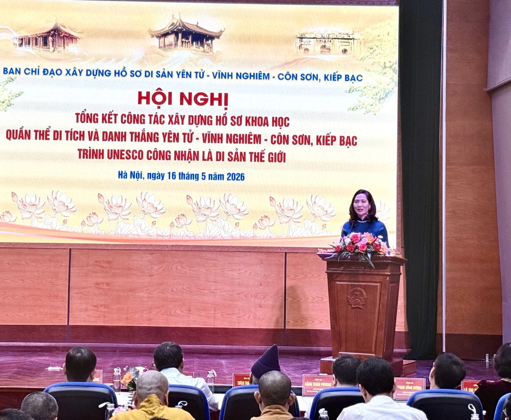 Hội nghị Tổng kết hành trình đưa Yên Tử - Vĩnh Nghiêm - Côn Sơn, Kiếp Bạc thành Di sản Thế giới - Ảnh 4.