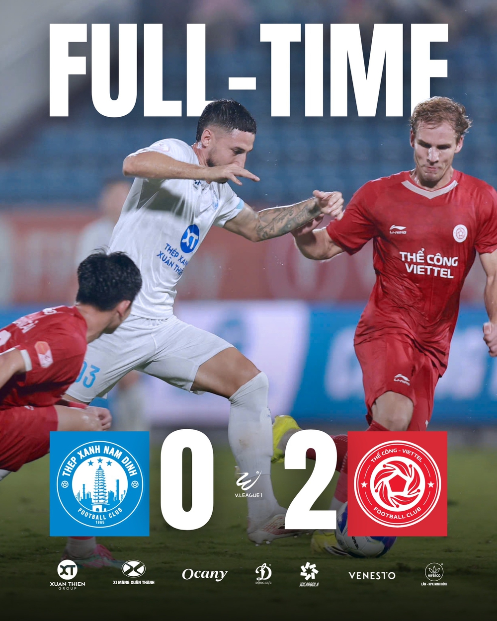 Vòng 23 V-League: Hà Nội thắng đậm, Nam Định lại thua - Ảnh 2.