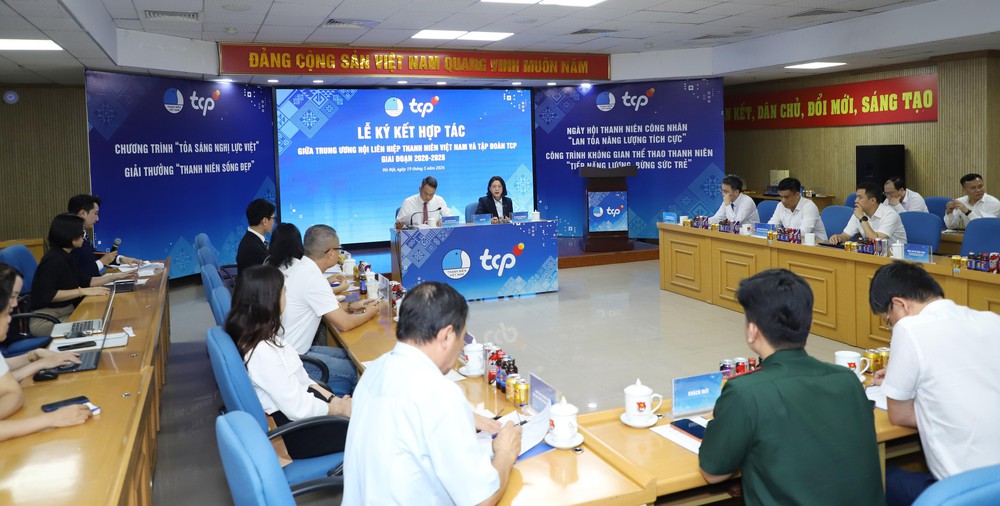 Trung ương Hội LHTN Việt Nam và Tập đoàn TCP đồng hành với tiếp năng lượng cho thế hệ trẻ giai đoạn 2026 - 2028 - Ảnh 1. Trung ương Hội LHTN Việt Nam và Tập đoàn TCP đồng hành với tiếp năng lượng cho thế hệ trẻ giai đoạn 2026 - 2028 - Ảnh 1.