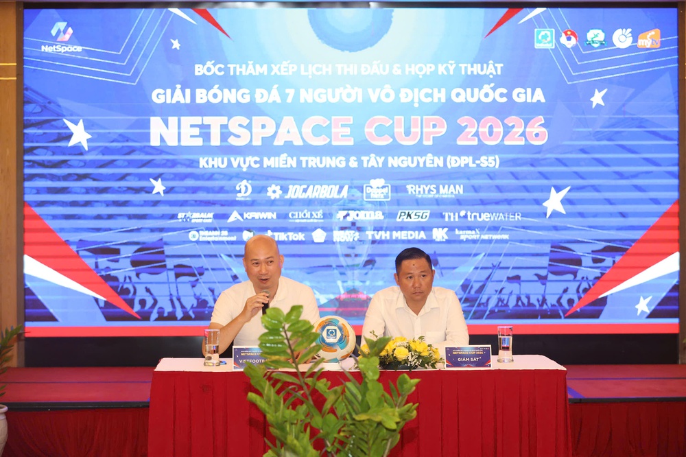 Khởi tranh Giải bóng đá 7 người Vô địch Quốc gia NetSpace Cup 2026 khu vực miền Trung – Tây Nguyên - Ảnh 1. Khởi tranh Giải bóng đá 7 người Vô địch Quốc gia NetSpace Cup 2026 khu vực miền Trung – Tây Nguyên - Ảnh 1.