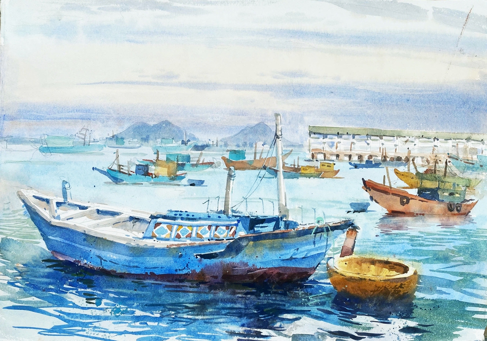 Lễ trao Giải thưởng Thiếu nhi Dế Mèn 2026 - Họa sĩ nhí Nguyễn Đăng Hải Nam: Cảm xúc hậu ấn tượng về các làng nghề và phong cảnh Việt Nam - Ảnh 4.