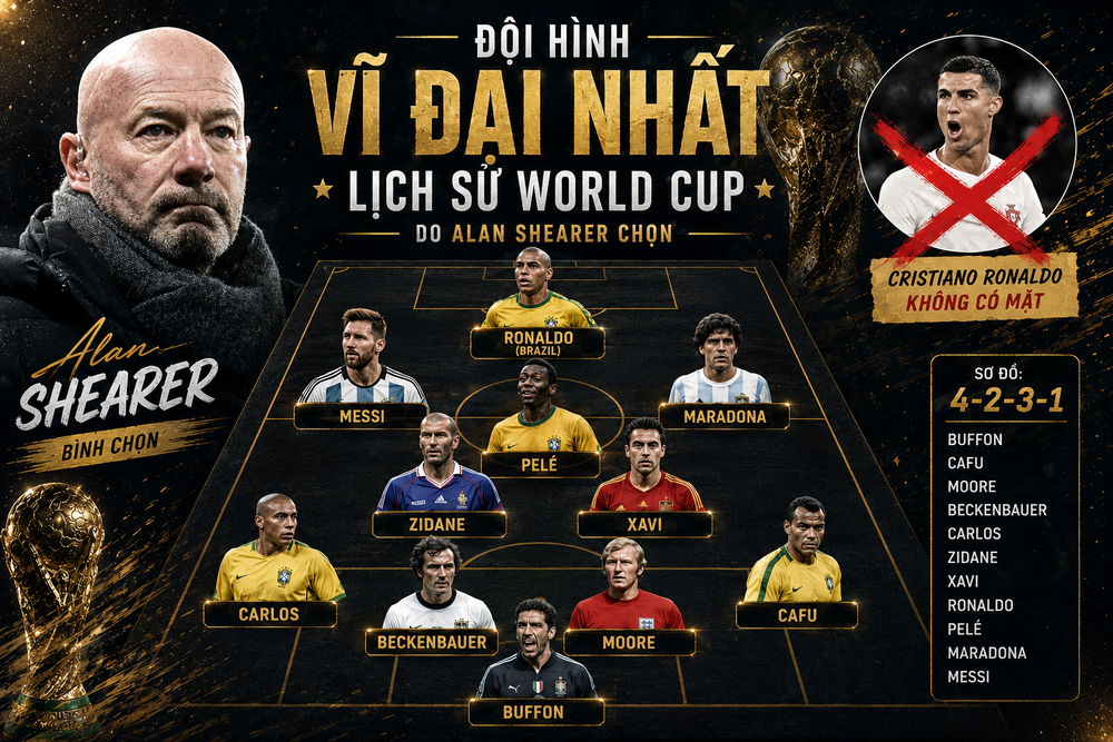 Huyền thoại bóng đá Anh gạch tên Cristiano Ronaldo khỏi đội hình vĩ đại nhất World Cup - Ảnh 1. Ronaldo
