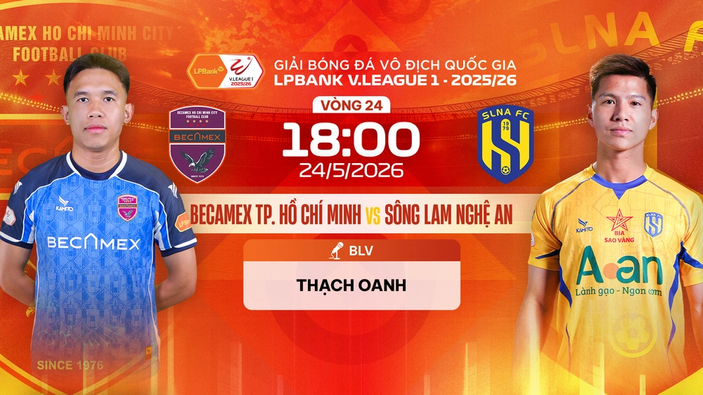 Link xem trực tiếp bóng đá Becamex TP.HCM vs Sông Lam Nghệ An 18h00 hôm nay, V-League vòng 24 - Ảnh 3.