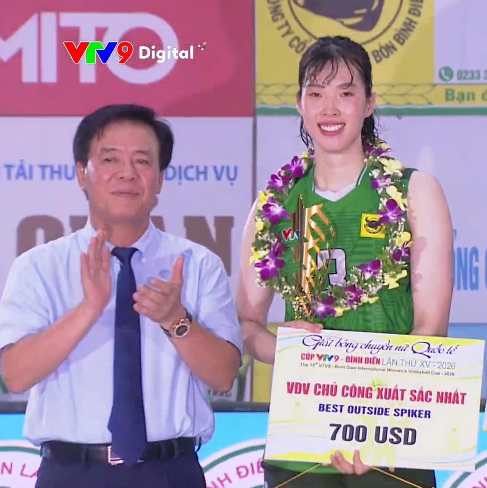 Trần Thị Thanh Thúy thi đấu nổi bật, giành cú đúp danh hiệu tại cúp VTV9 Bình Điền 2026 - Ảnh 1.
