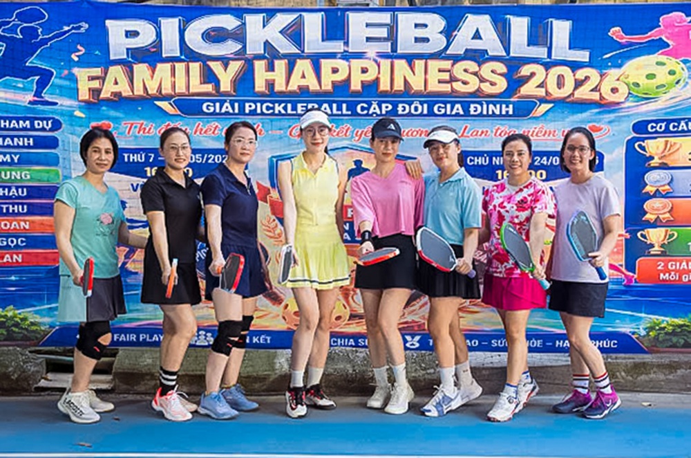 "Pickleball Family Happiness 2026" lan tỏa tinh thần gắn kết gia đình - Ảnh 2. "Pickleball Family Happiness 2026" lan tỏa tinh thần gắn kết gia đình - Ảnh 2.