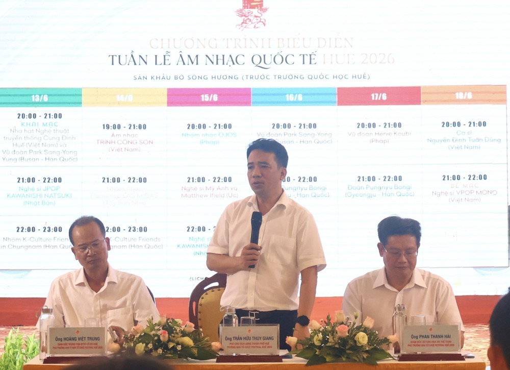 Tuần lễ Âm nhạc quốc tế Huế 2026 quy tụ nhiều nghệ sĩ, chương trình nghệ thuật đẳng cấp - Ảnh 1. Tuần lễ Âm nhạc quốc tế Huế 2026 quy tụ nhiều nghệ sĩ, chương trình nghệ thuật đẳng cấp - Ảnh 1.
