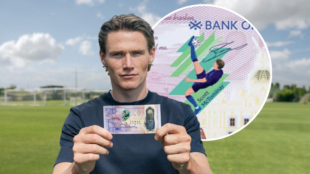 Scotland in hình siêu phẩm của Scott McTominay lên tiền giấy, mừng vé dự World Cup 2026 - Ảnh 2. Scotland in hình siêu phẩm của Scott McTominay lên tiền giấy, mừng vé dự World Cup 2026 - Ảnh 2.