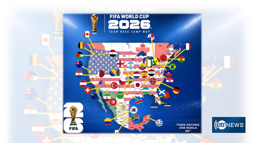 FIFA công bố đại bản doanh của 48 đội tuyển tại World Cup 2026 - Ảnh 1. FIFA công bố đại bản doanh của 48 đội tuyển tại World Cup 2026 - Ảnh 1.