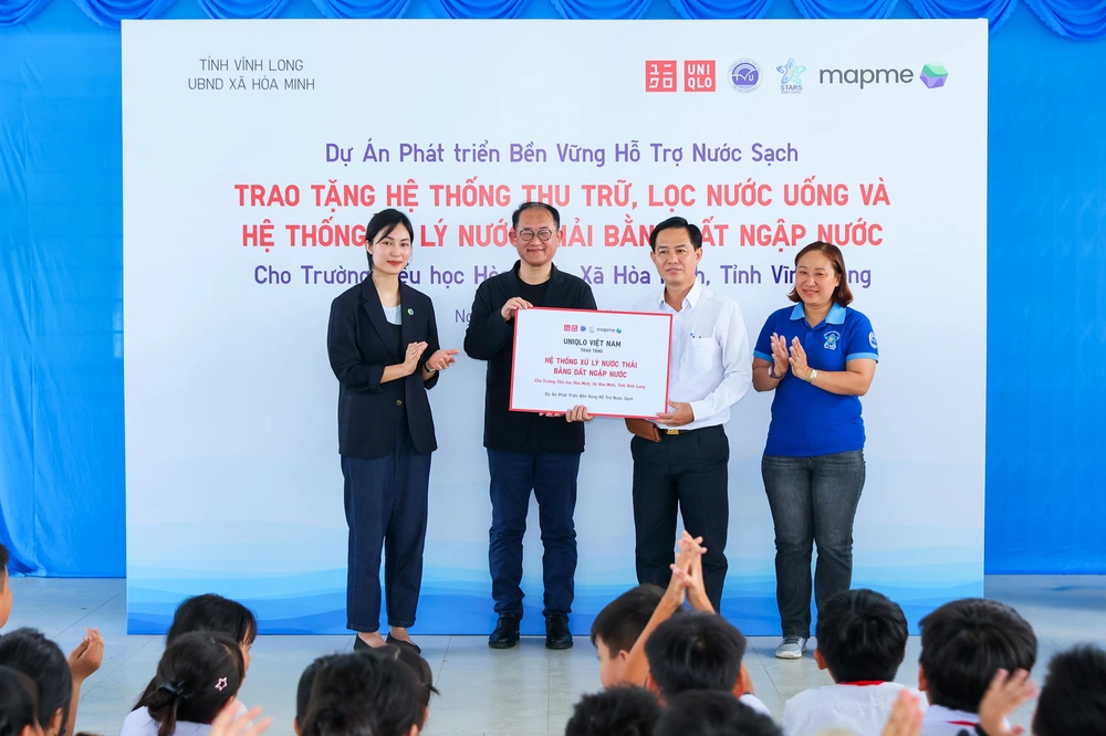 UNIQLO tiếp tục thực hiện dự án hỗ trợ nước sạch tại tỉnh Vĩnh Long - Ảnh 3. UNIQLO tiếp tục thực hiện dự án hỗ trợ nước sạch tại tỉnh Vĩnh Long - Ảnh 3.