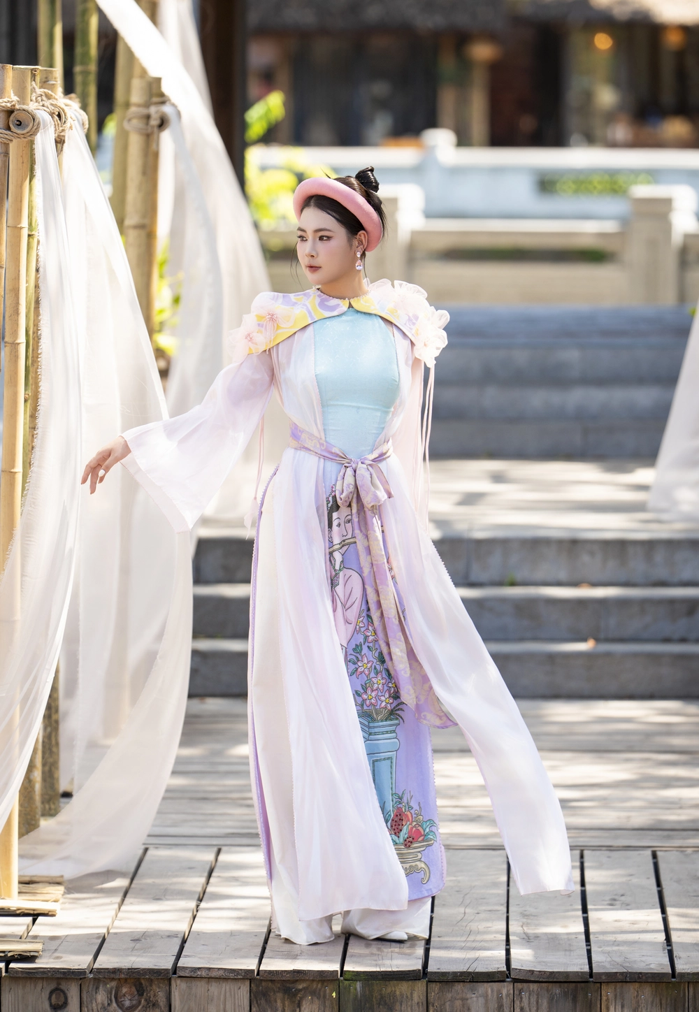 Triển lãm "Nét họa áo ta" tôn vinh vẻ đẹp áo dài và văn hoá Việt Nam - Ảnh 7. Triển lãm "Nét họa áo ta" tôn vinh vẻ đẹp áo dài và văn hoá Việt Nam - Ảnh 7.