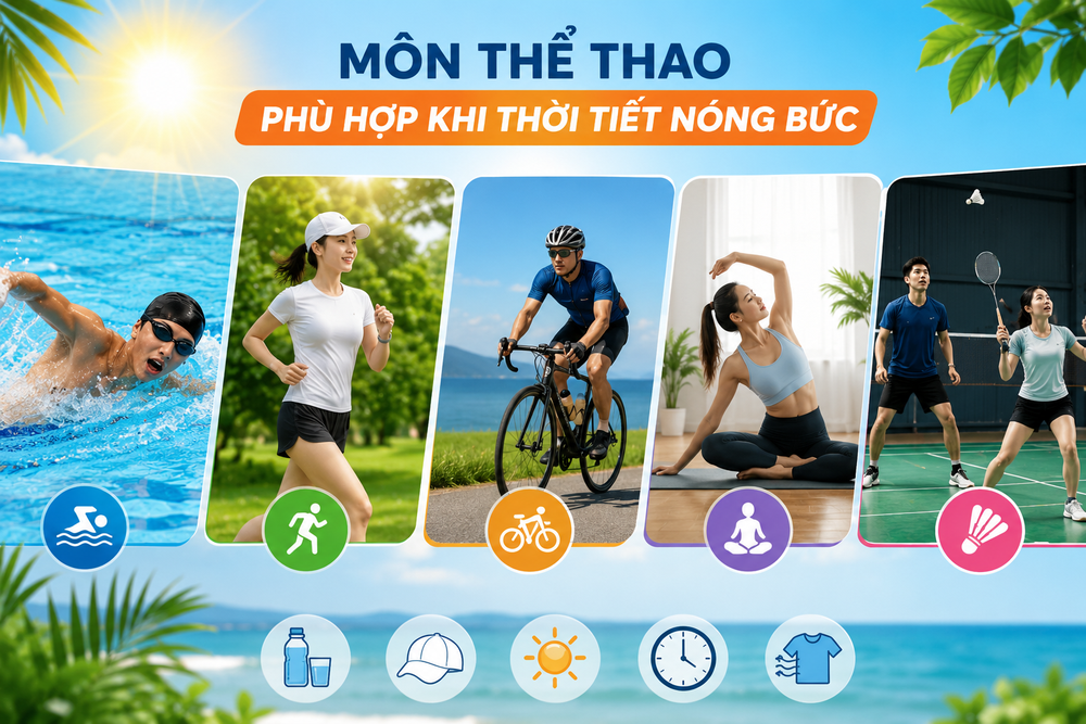 Nên chơi môn thể thao nào khi thời tiết nóng bức? - Ảnh 1. Nên chơi môn thể thao nào khi thời tiết nóng bức? - Ảnh 1.