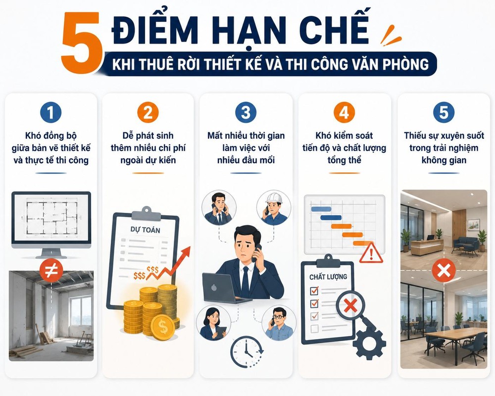 Thiết kế thi công văn phòng trọn gói - Xu hướng đầu tư thông minh của doanh nghiệp - Ảnh 2.
