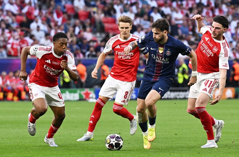 Thua PSG ở chung kết Champions League, Arsenal vẫn lập kỷ lục tiền thưởng - Ảnh 1. Thua PSG ở chung kết Champions League, Arsenal vẫn lập kỷ lục tiền thưởng - Ảnh 1.