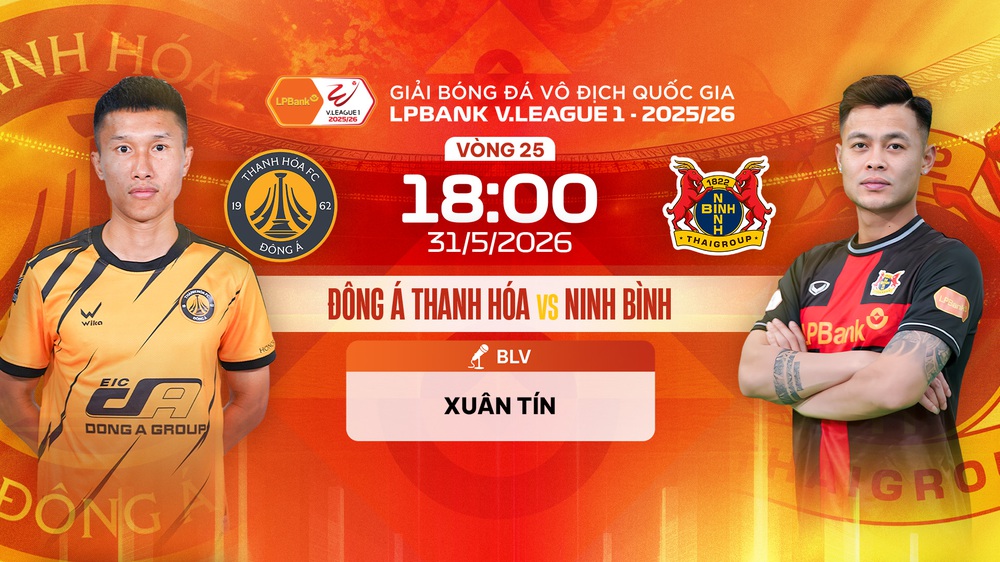 Link xem trực tiếp bóng đá Thanh Hóa vs Ninh Bình 18h00 hôm nay, V-League vòng 25 - Ảnh 3.