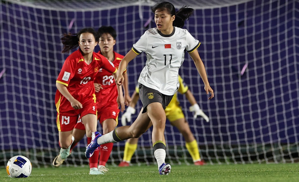 Bảng A VCK U17 nữ châu Á 2026, U17 Việt Nam 0-3 U17 Trung Quốc: Chủ nhà quá mạnh - Ảnh 1.
