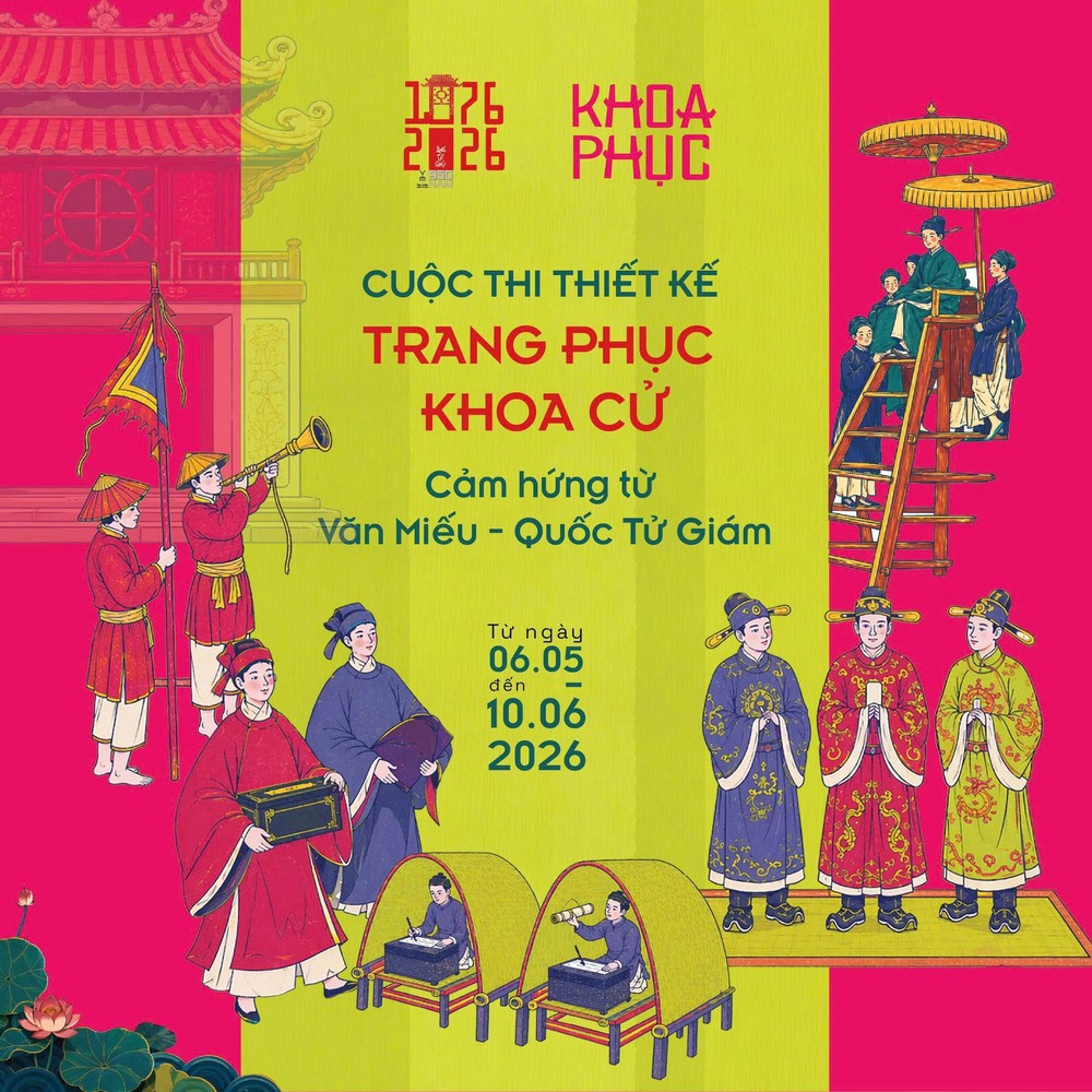 Thi thiết kế trang phục khoa cử từ cảm hứng Văn Miếu - Quốc Tử Giám - Ảnh 1.