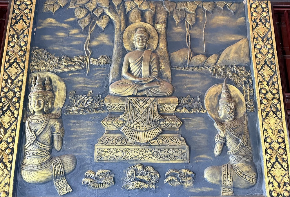 Quần thể tượng Phật quy mô lớn ở ngôi chùa Khmer An Giang - Ảnh 6.