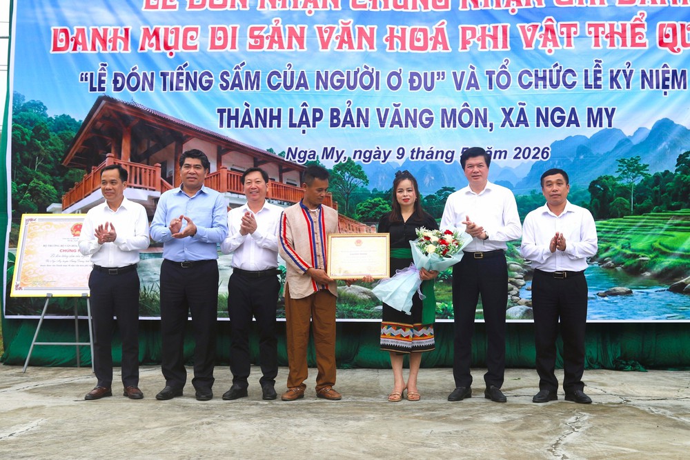 Gìn giữ di sản văn hóa truyền thống của người Ơ Đu trong dòng chảy hiện đại - Ảnh 1.