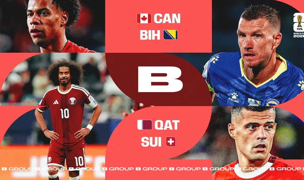 World Cup 2026 - Bảng B: Thụy Sĩ chắc suất, Canada nuôi mộng trên sân nhà - Ảnh 1. World Cup 2026 - Bảng B: Thụy Sĩ chắc suất, Canada nuôi mộng trên sân nhà - Ảnh 1.