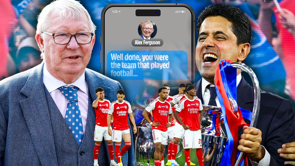 Sir Alex Ferguson chê bai Arsenal trong tin nhắn riêng gửi Chủ tịch  PSG? - Ảnh 1.