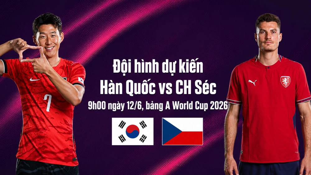 Đội hình dự kiến Hàn Quốc vs CH Séc (bảng A World Cup 2026): Son Heung Min đối đầu Soucek - Ảnh 3. Đội hình dự kiến Hàn Quốc vs CH Séc (bảng A World Cup 2026): Son Heung Min đối đầu Soucek - Ảnh 3.