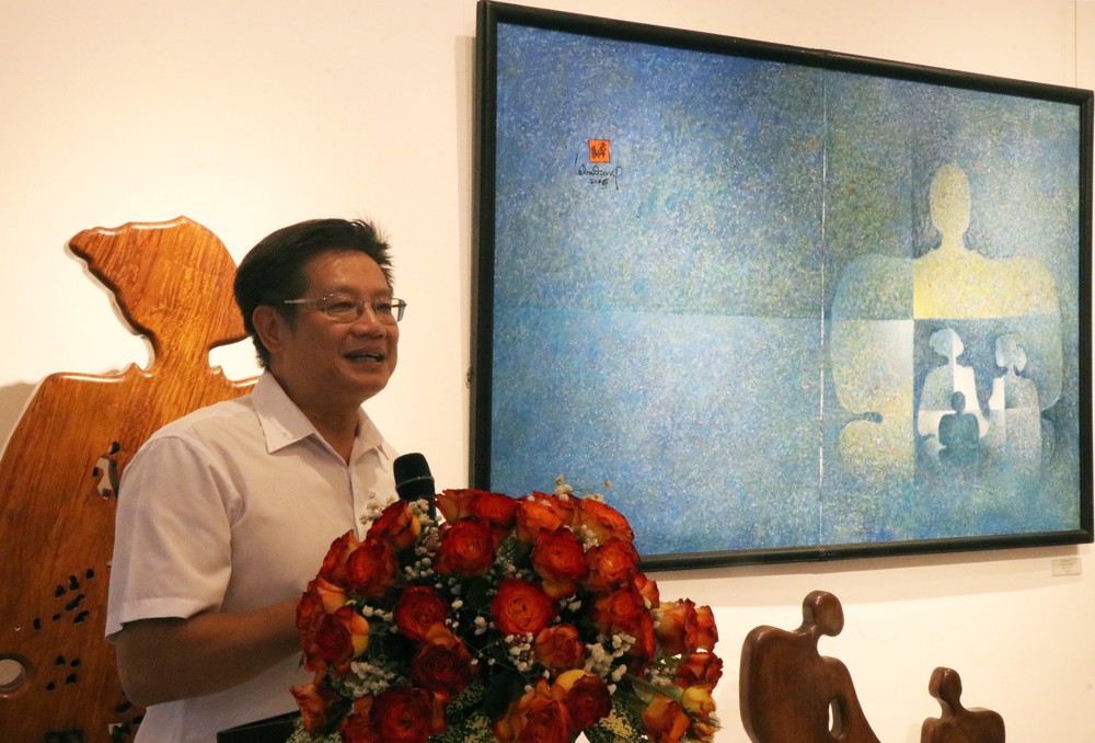 Tinh thần phương Đông và tư duy nghệ thuật hiện đại phương Tây trong triển lãm của danh họa Lê Bá Đảng - Ảnh 1. Tinh thần phương Đông và tư duy nghệ thuật hiện đại phương Tây trong triển lãm của danh họa Lê Bá Đảng - Ảnh 1.