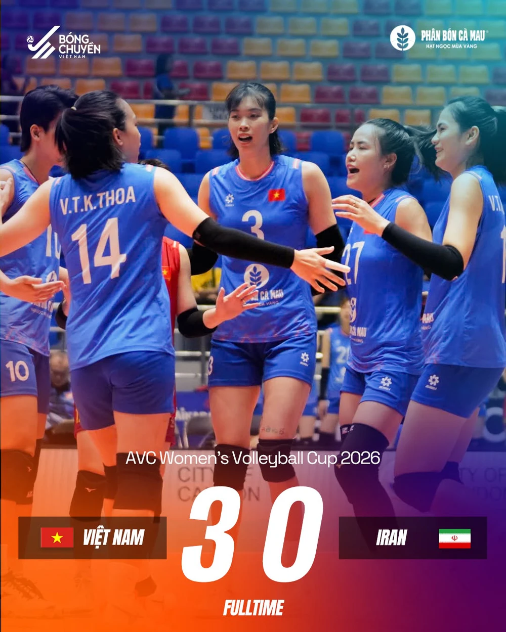 AVC Cup 2026: ĐT bóng chuyền nữ Việt Nam thắng thuyết phục Iran - Ảnh 1. AVC Cup 2026: ĐT bóng chuyền nữ Việt Nam thắng thuyết phục Iran - Ảnh 1.