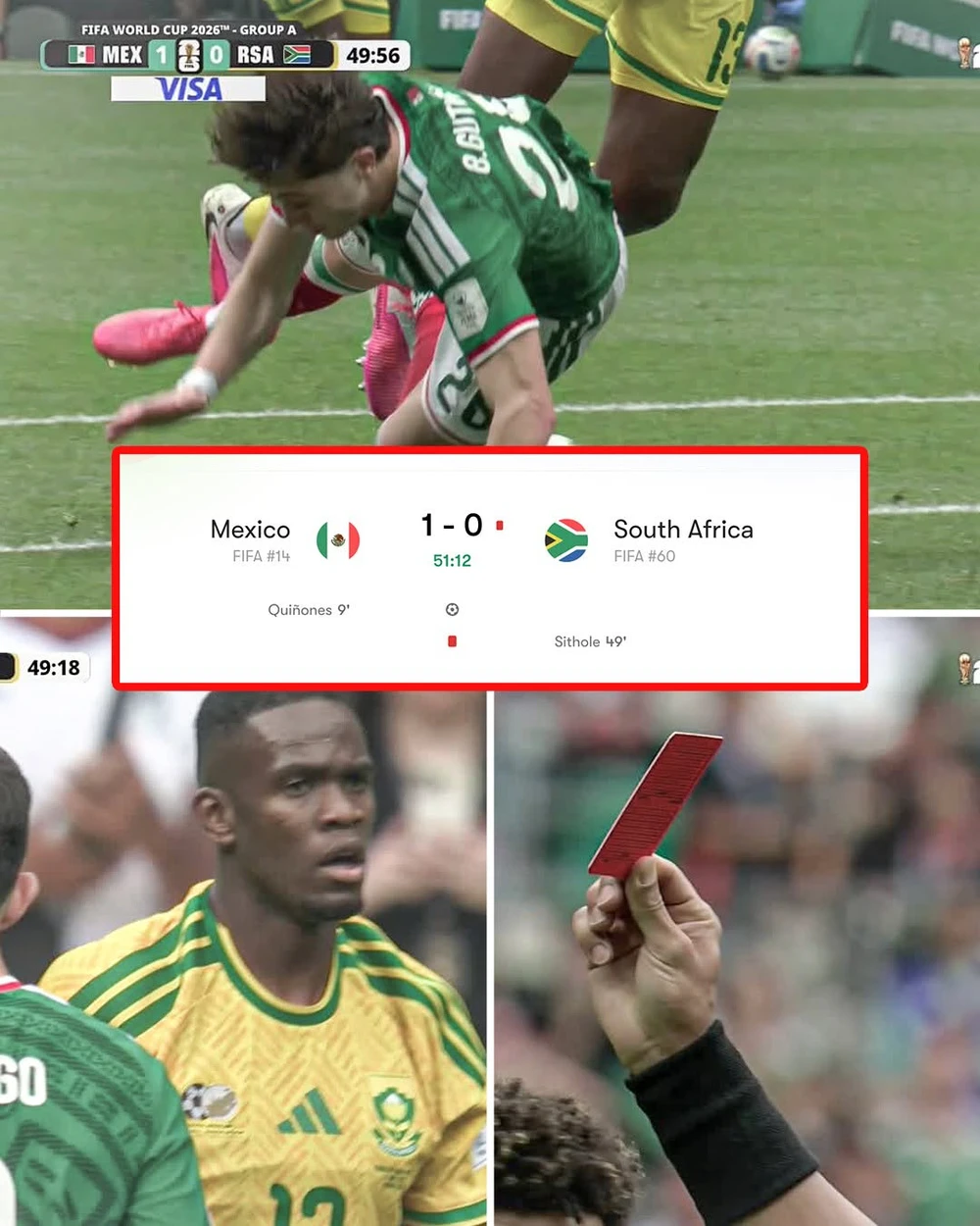 TRỰC TIẾP bóng đá Mexico vs Nam Phi: Sithole dính thẻ đỏ, chủ nhà đá hơn người (H2, 1-0) - Ảnh 4.